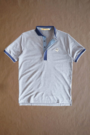 Varner Performance Pique Polo - Lt Grey Heather