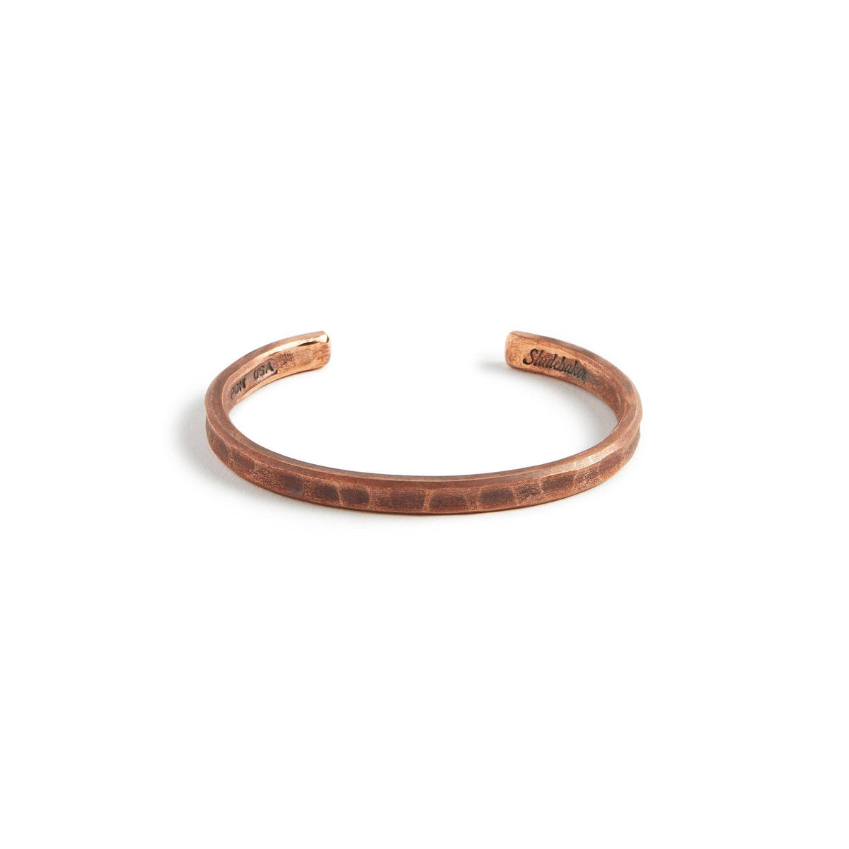 Trench Cuff: Copper / Work Patina / Medium