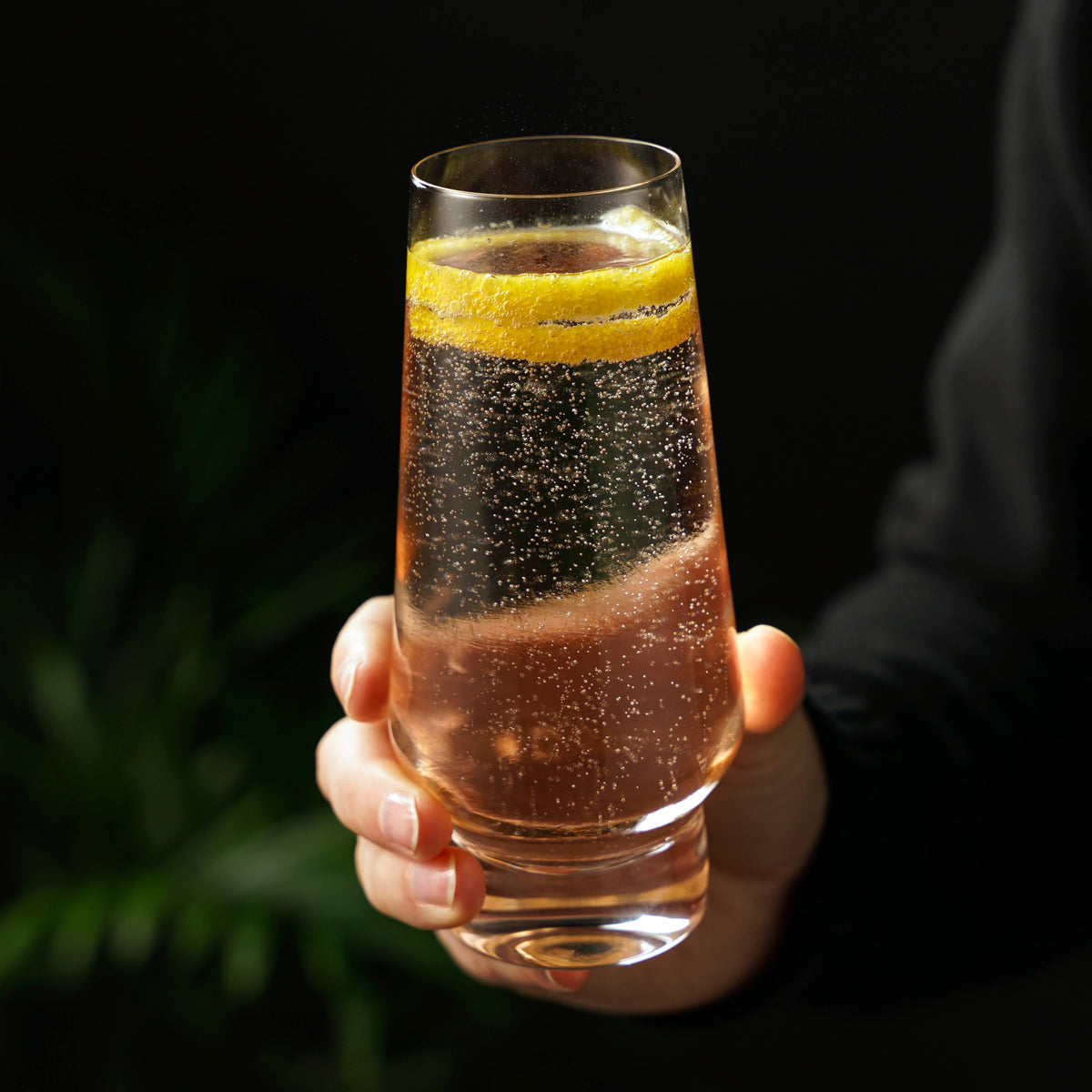 Raye™ Weighted Stemless Crystal Champagne Flutes - Set of 2