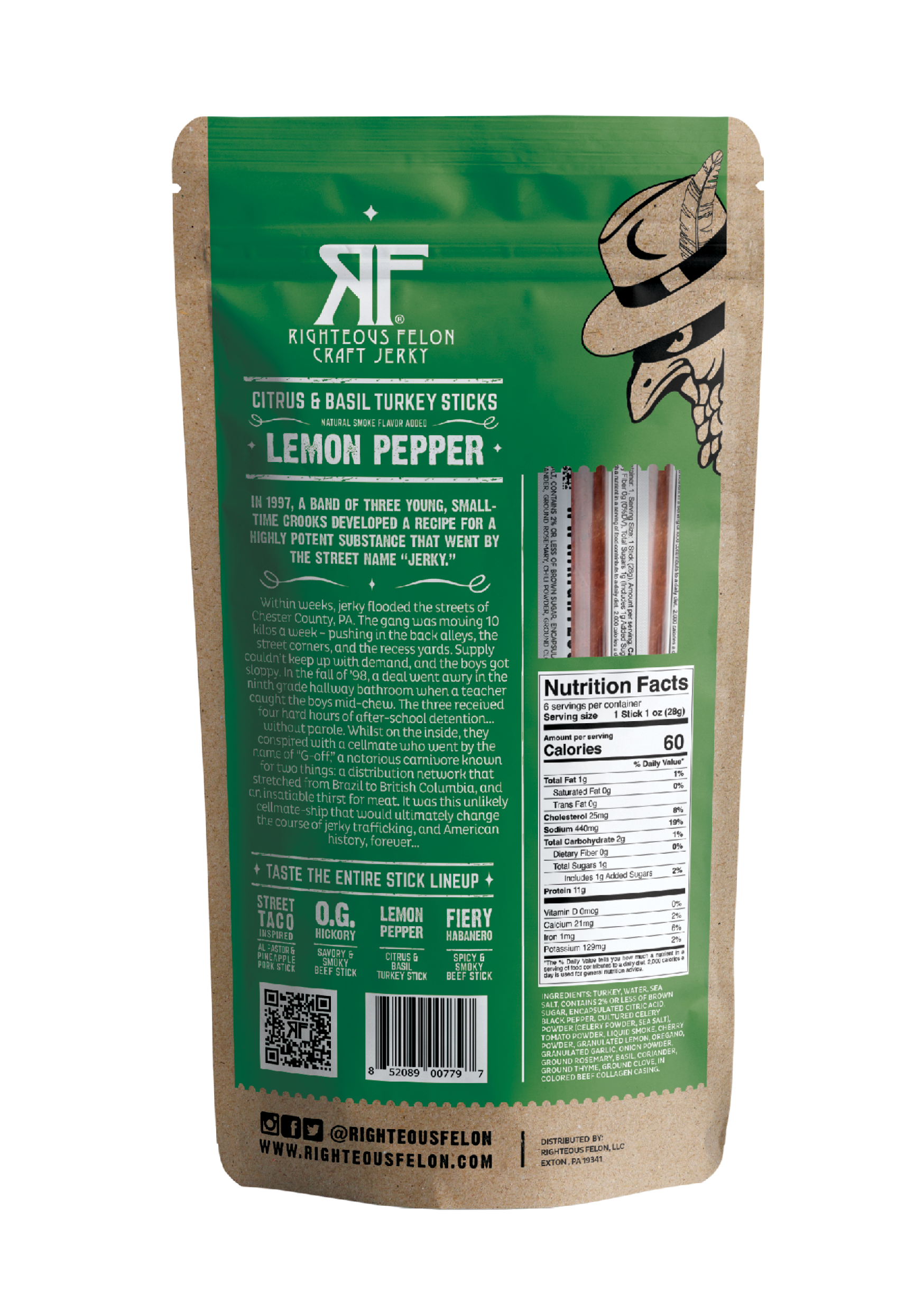Lemon Pepper Turkey Stick