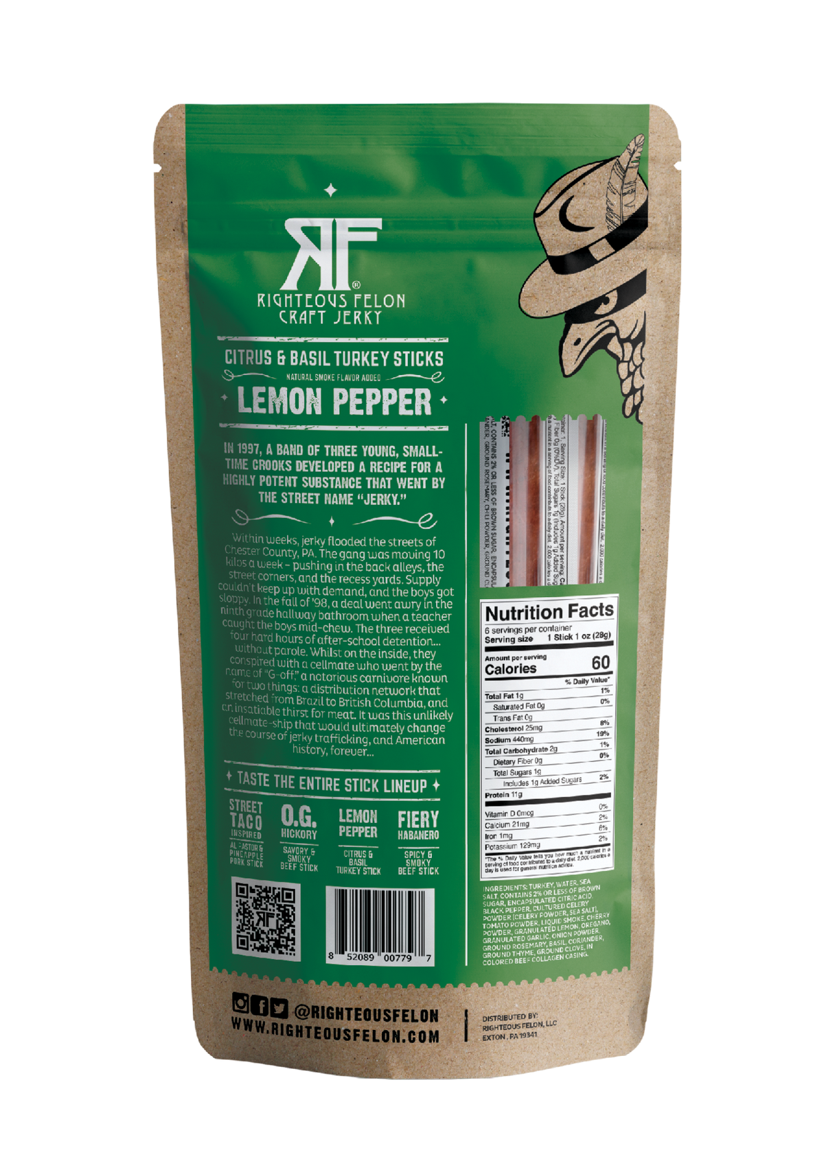 Lemon Pepper Turkey Stick