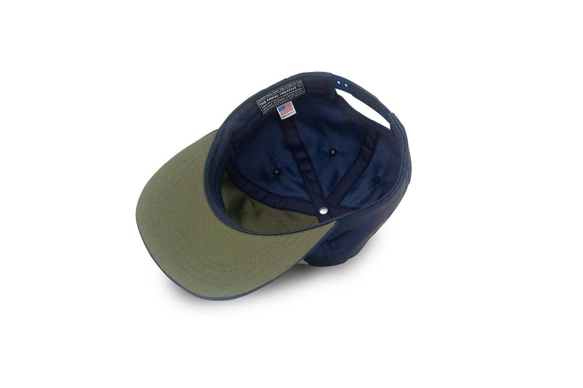 Good Luck Satin Snapback - Navy