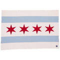 Chicago Flag Wool Throw: Chicago Flag