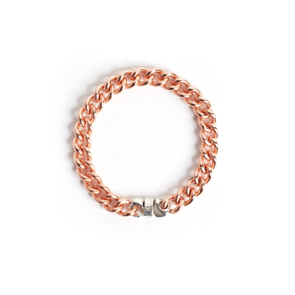 Signature Bracelet: Brass / Work Patina / Large