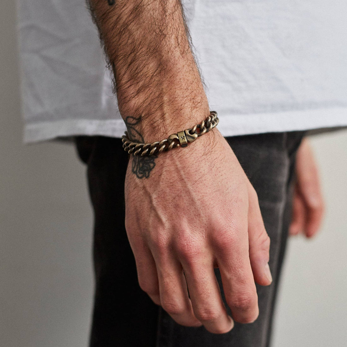 Signature Bracelet: Brass / Polished / Medium