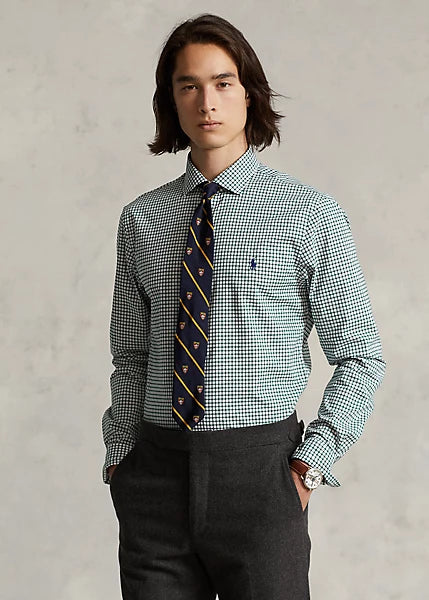 Slim Fit Checked Poplin Shirt