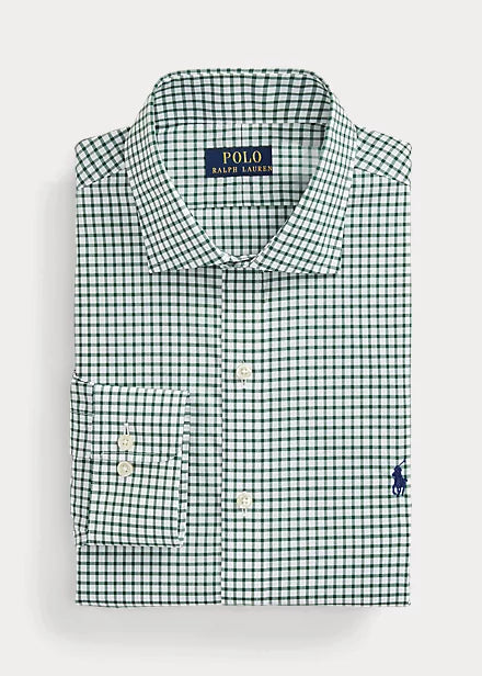 Slim Fit Checked Poplin Shirt