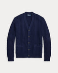 Aran-Knit Cotton Cardigan - Newport Navy