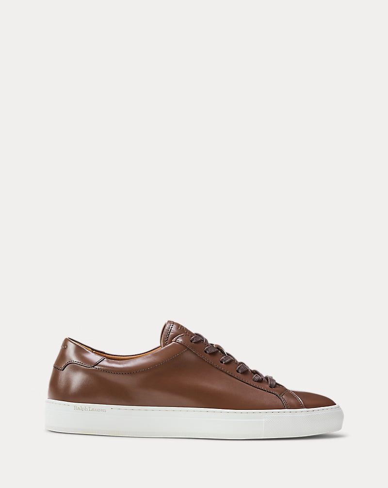 Jermain Cloudy Leather Sneaker - Polo Brown