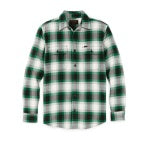 Vintage Flannel Workshirt - Green Multi Plaid