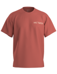 Kragg SL Cotton Blurred Bird SS - Stone Red
