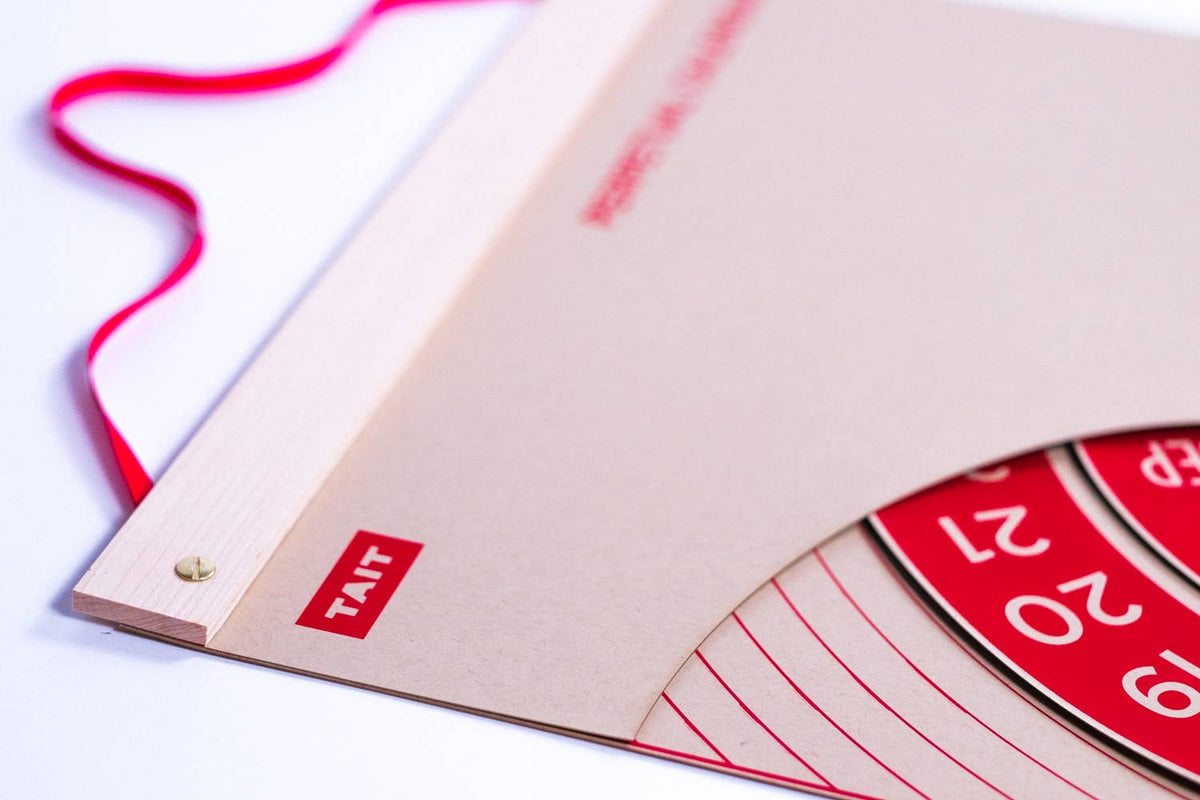 Red Perpetual Calendar