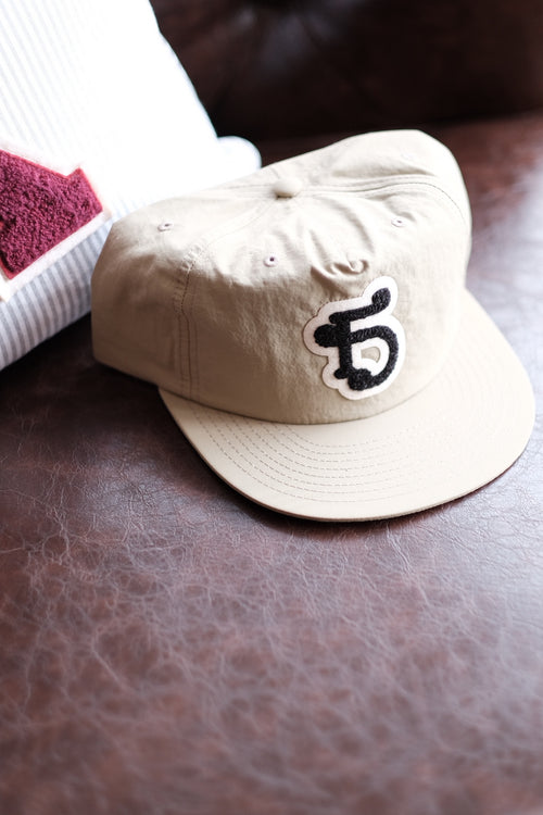 "FD" Monogram Chenille Snapback - Sand