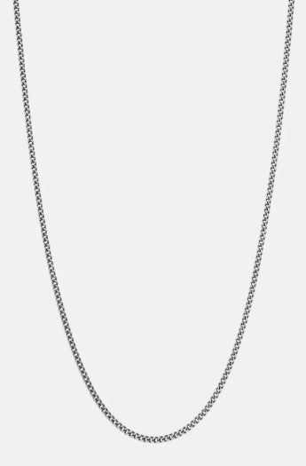 22mm Sterling Silver Cuban Chain Necklace