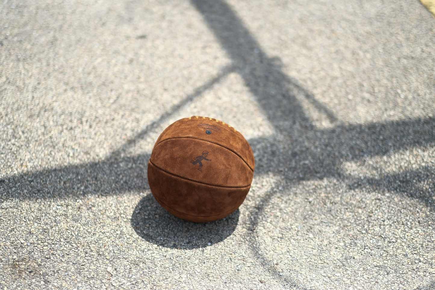 Brown Suede Mini Basketball – Leather Head Sports