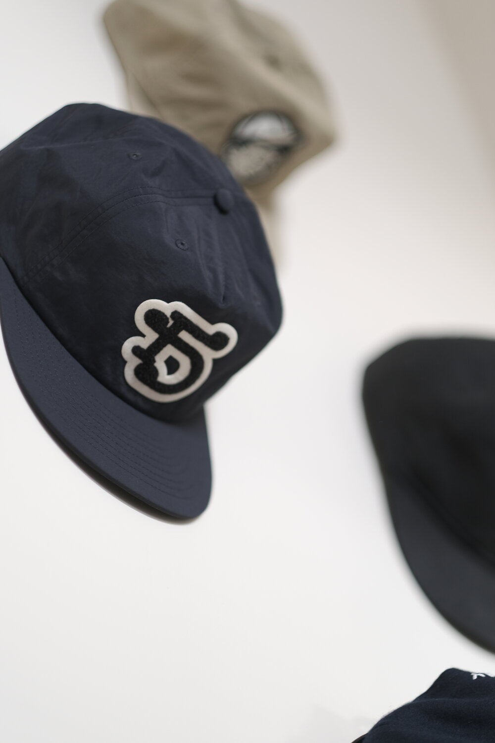 "FD" Monogram Chenille Snapback - Navy