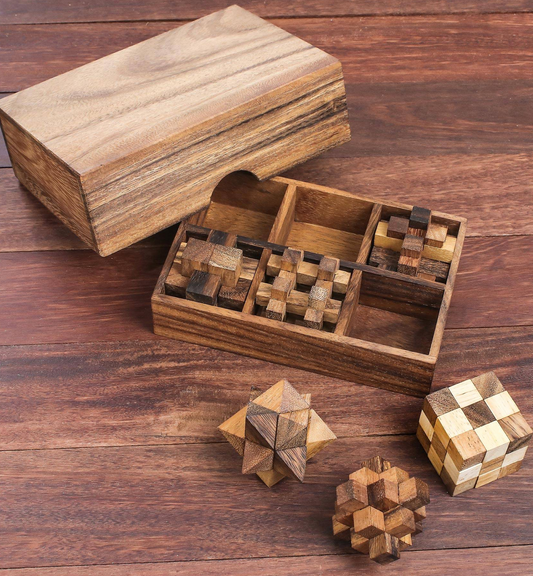 Wood Puzzle Set